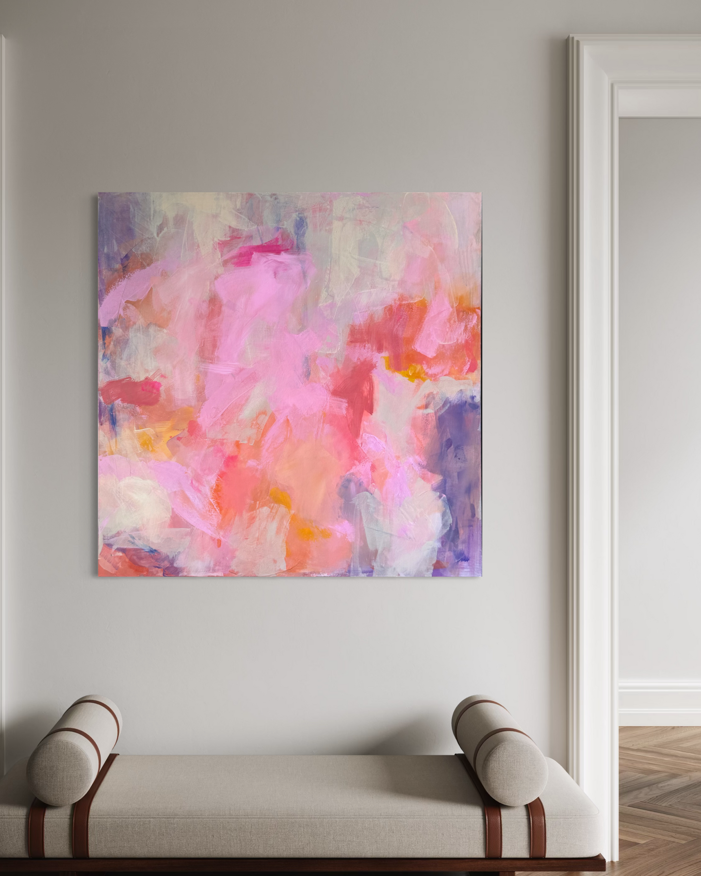 Rosa himmel  100x100