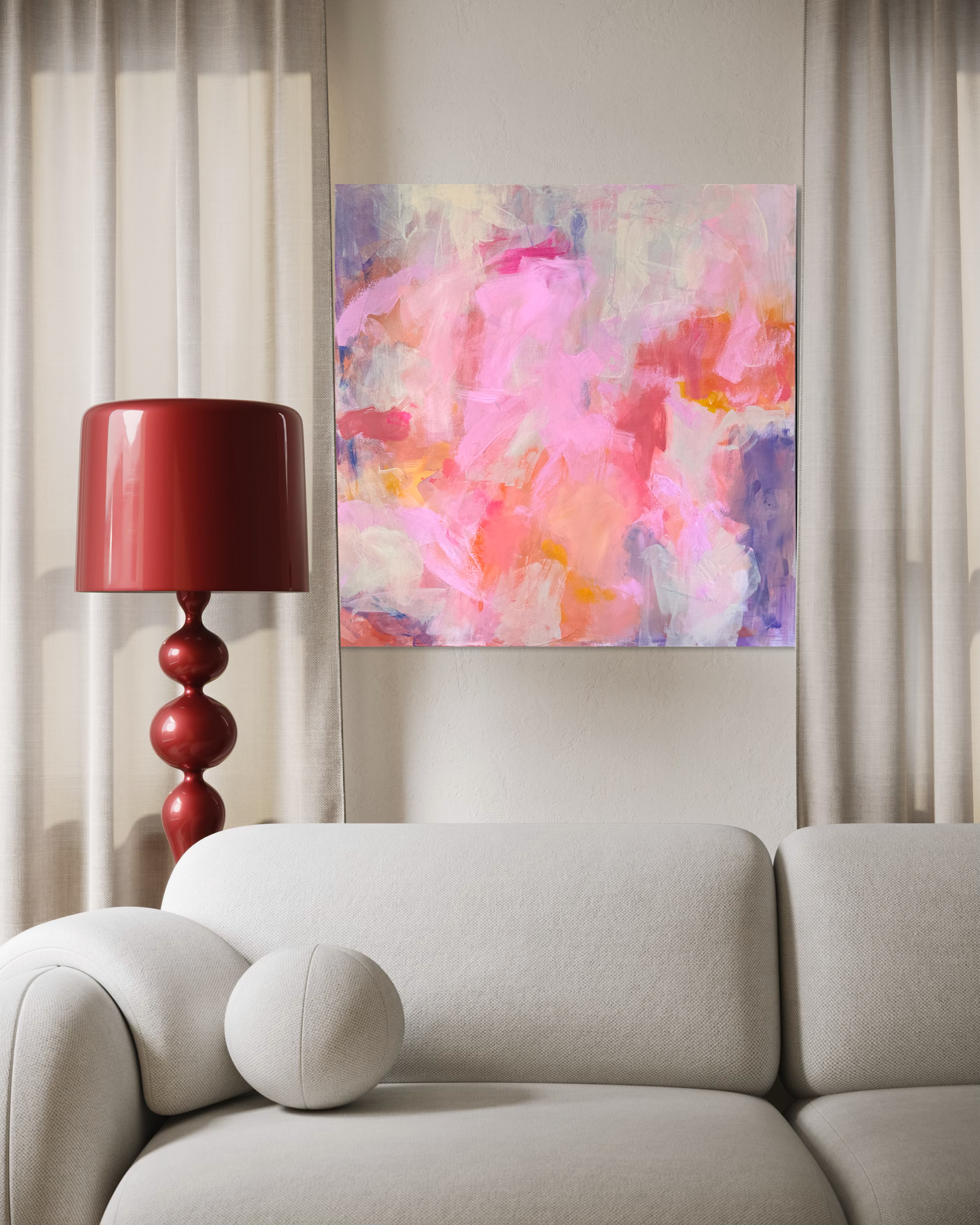 Rosa himmel  100x100