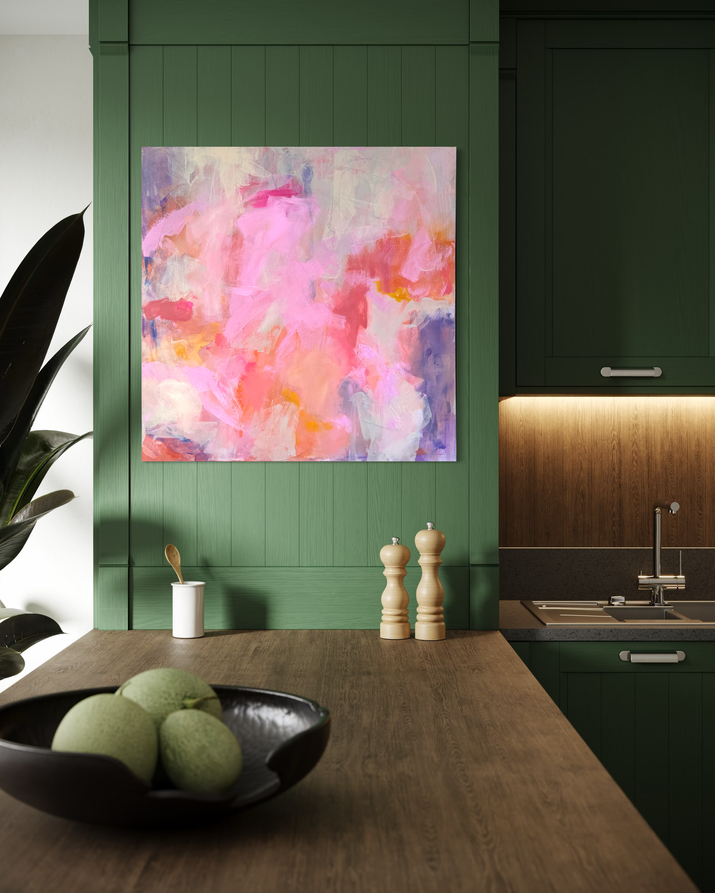 Rosa himmel  100x100
