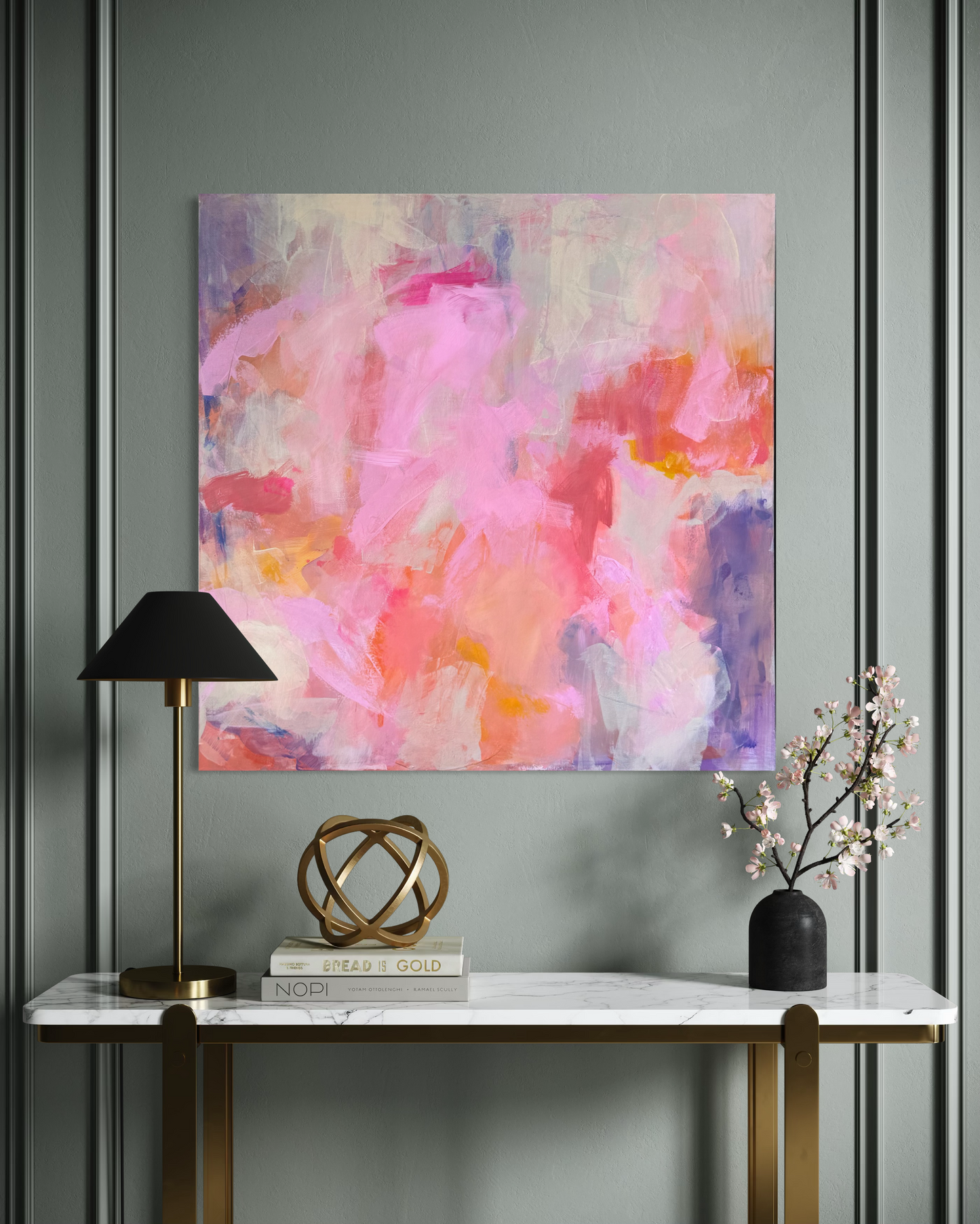 Rosa himmel  100x100