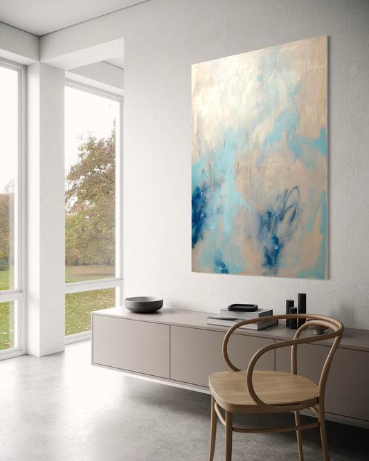 Himmel i bevegelse 100x150 SOLGT